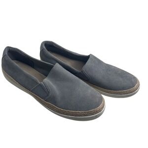 Clarks Marie Sail Oxford Women's SZ 11 Espadrille Boat Active Loafer Grey Suede
